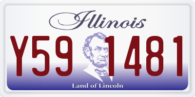 IL license plate Y591481