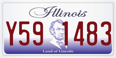 IL license plate Y591483