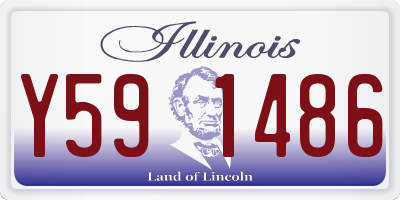 IL license plate Y591486