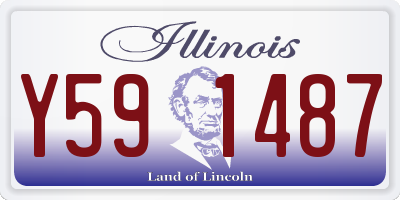 IL license plate Y591487