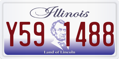 IL license plate Y591488