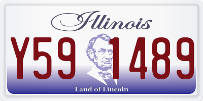 IL license plate Y591489