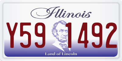 IL license plate Y591492