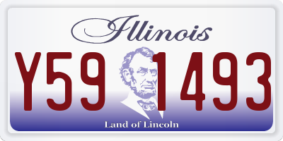 IL license plate Y591493