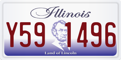 IL license plate Y591496