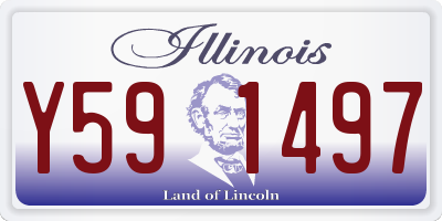 IL license plate Y591497