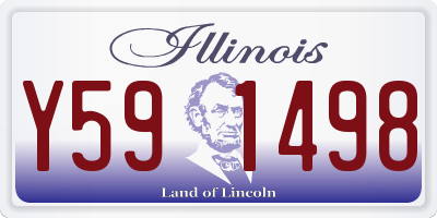 IL license plate Y591498