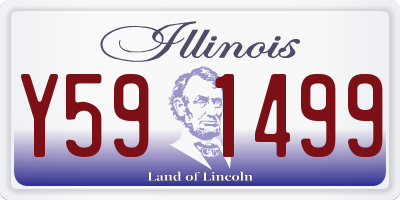 IL license plate Y591499