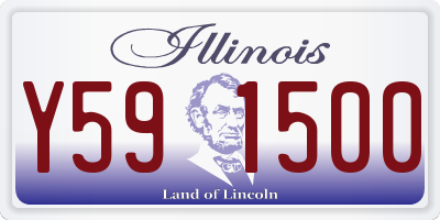 IL license plate Y591500