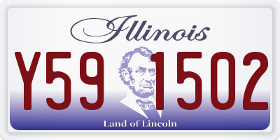 IL license plate Y591502
