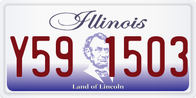 IL license plate Y591503