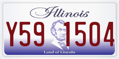 IL license plate Y591504