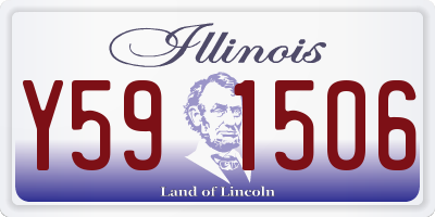 IL license plate Y591506