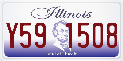 IL license plate Y591508