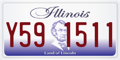 IL license plate Y591511