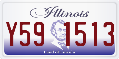 IL license plate Y591513