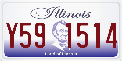 IL license plate Y591514