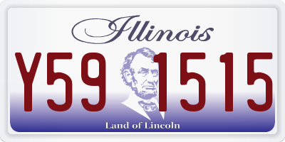 IL license plate Y591515