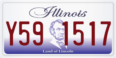 IL license plate Y591517