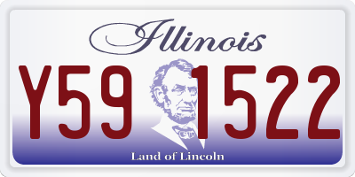 IL license plate Y591522