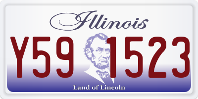 IL license plate Y591523