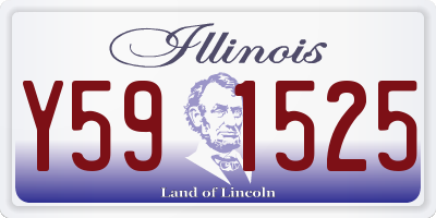 IL license plate Y591525