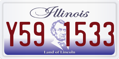 IL license plate Y591533