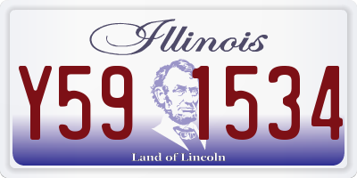 IL license plate Y591534