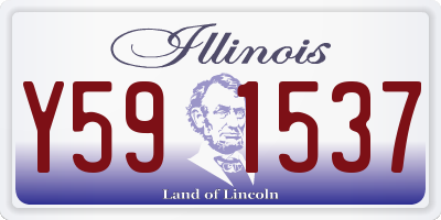 IL license plate Y591537