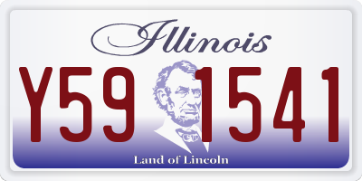 IL license plate Y591541