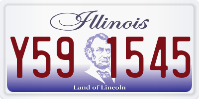 IL license plate Y591545