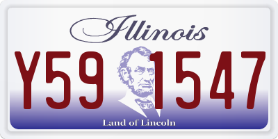 IL license plate Y591547