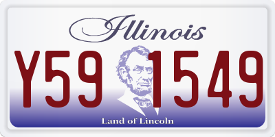 IL license plate Y591549