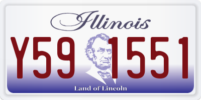 IL license plate Y591551