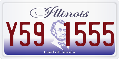 IL license plate Y591555