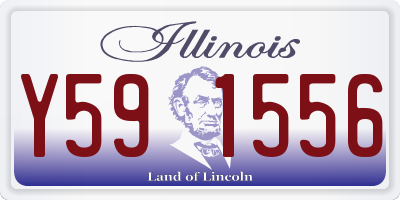 IL license plate Y591556