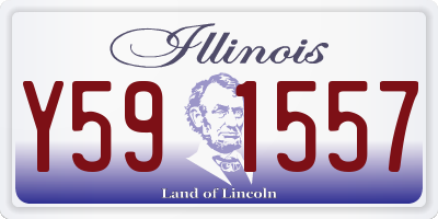 IL license plate Y591557