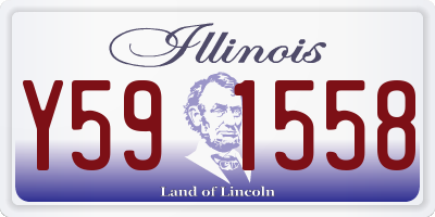 IL license plate Y591558
