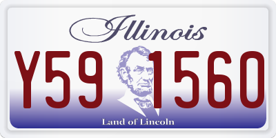 IL license plate Y591560