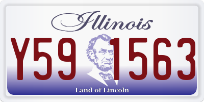 IL license plate Y591563