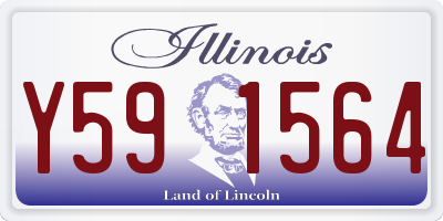 IL license plate Y591564