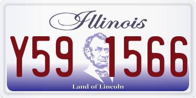 IL license plate Y591566