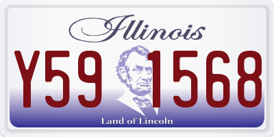 IL license plate Y591568