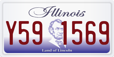 IL license plate Y591569