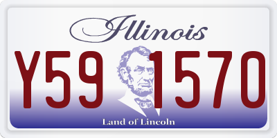 IL license plate Y591570