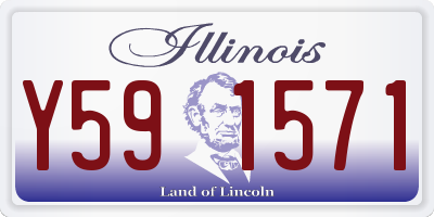 IL license plate Y591571