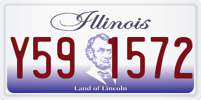 IL license plate Y591572