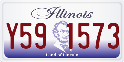 IL license plate Y591573
