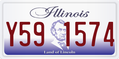 IL license plate Y591574