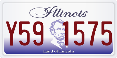 IL license plate Y591575
